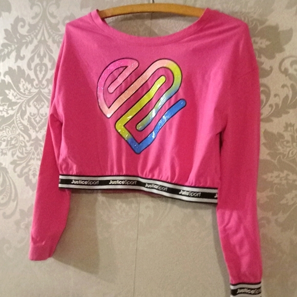 Justice girl's cropped top M - Picture 3 of 5